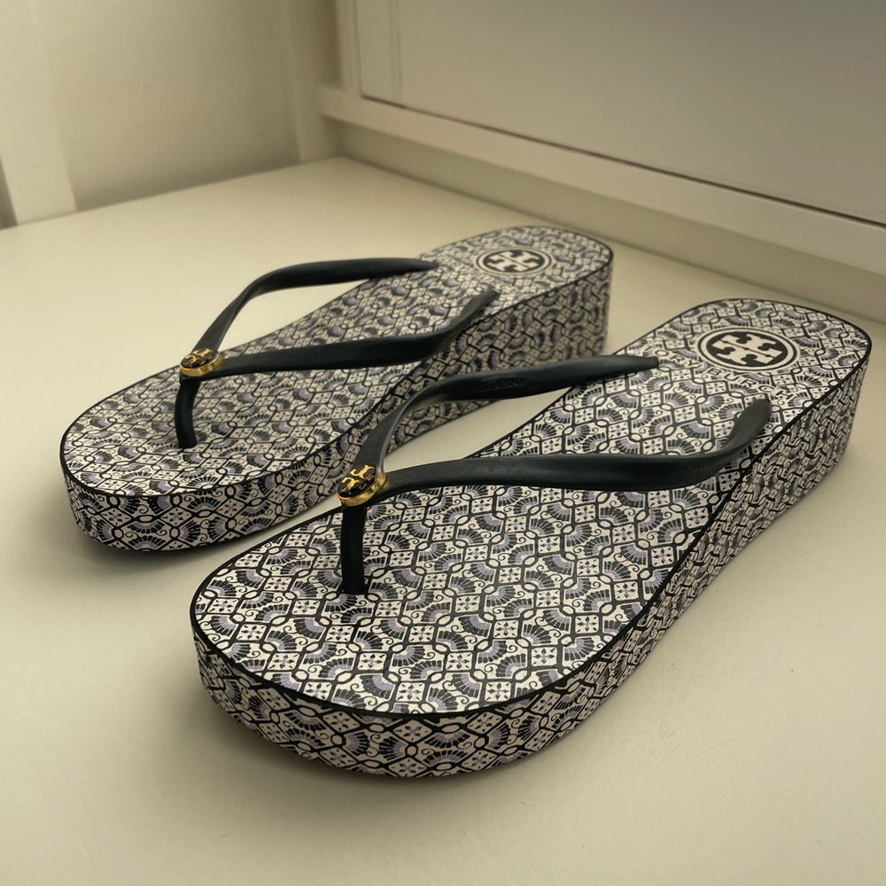Tory Burch Wedge Flip Flops